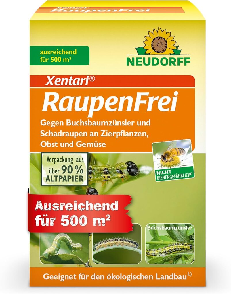 Xentari®Raupenfrei ist ein effizientes Mittel gegen den Buchsbaumzünsler